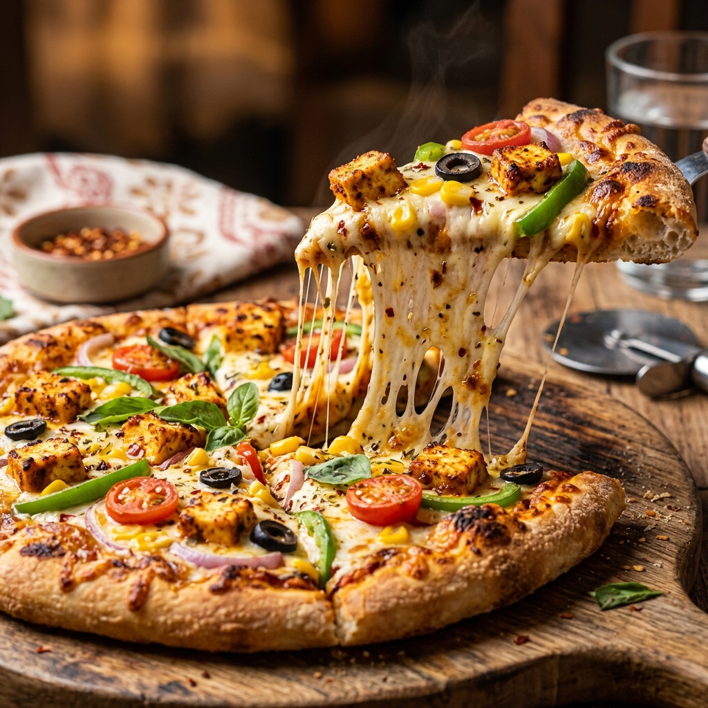 Cheesy Paneer Pizza - Shree Sandwich Corner